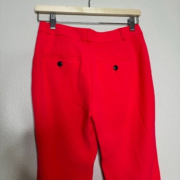 Banana Republic Avery Pants Hot Pink Mid-Rise Trouser Casual Career Sz 00 Petite - Picture 9 of 13
